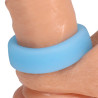 RockSolid by Doc Johnson Cockring phosphorescent The Big O 32 mm Bleu